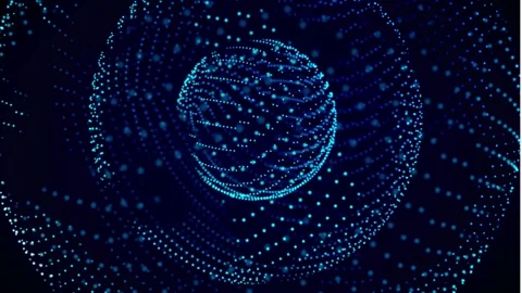 Abstract Blockchain Network Background Stock Footage 305917434