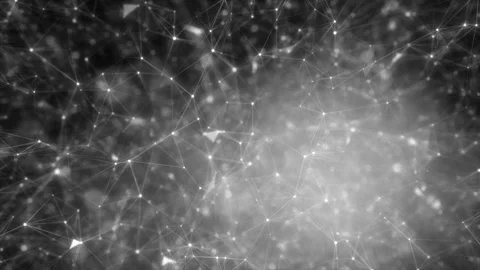 Abstract blockchain technology and science background with futuristic shapes and Stock Footage 114257144