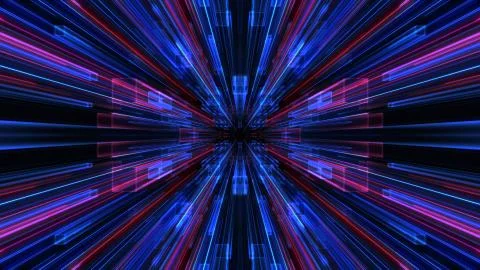 Abstract blocks background. light line, 3d rendering. Stockillustratie