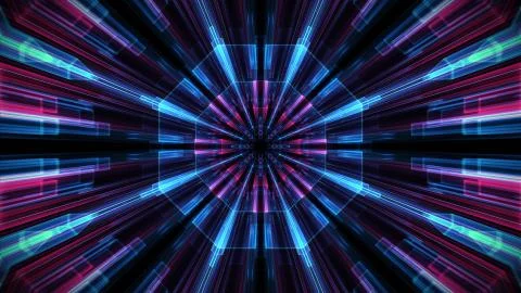 Abstract blocks background. light line, 3d rendering. Stockillustratie