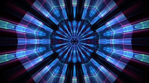 Abstract blocks background. light line, 3d rendering. Stockillustratie