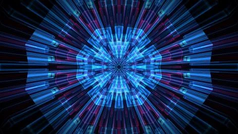 Abstract blocks background. light line, 3d rendering. イラスト素材