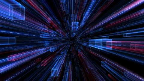 Abstract blocks background. light line, 3d rendering. 스톡 일러스트