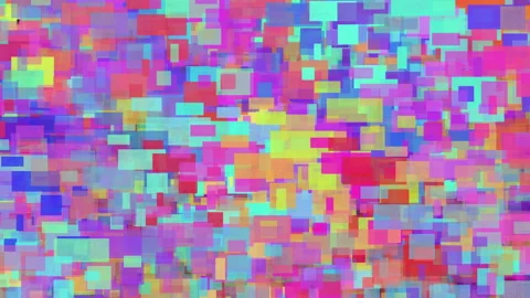 Abstract blocks of colour stop motion animated background Stock Footage 151079835