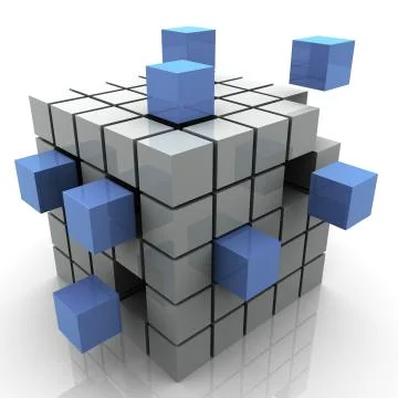 Abstract blocks Stock Illustration