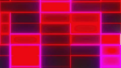 Abstract blocks of neon lines Stock Illustration