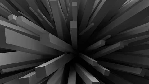 Abstract blocks white black background Illustrazione stock