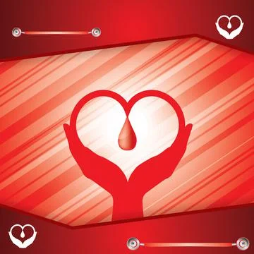 Abstract blood donor background Stock Illustration
