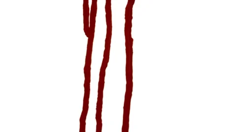 Abstract blood drips creating a striking visual composition Stock Footage 320407611