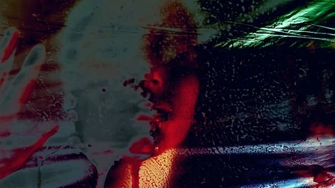 Abstract blood smearing Stock Footage 79252415