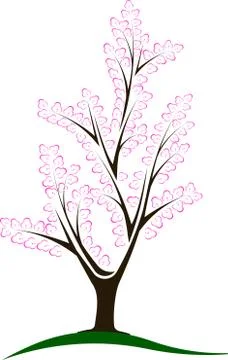 Abstract blossom tree Stock-Illustration