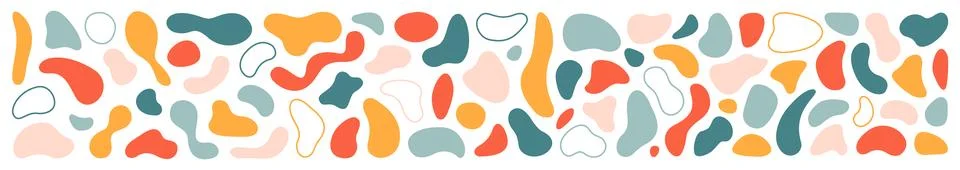 Abstract blotch shape. Liquid shape elements. Set of modern graphic element.. Stock Illustration