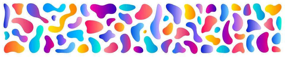 Abstract blotch shape. Liquid shape elements. Set of modern graphic element.. 스톡 일러스트