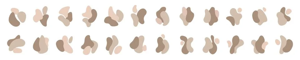 Abstract blotch shape. Liquid shape elements. Set of modern graphic element.. Illustrazione stock