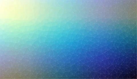 Abstract blue 2D mosaic triangle background Stock Illustration