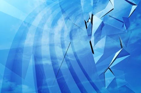 Abstract blue 3d background texture Foto stock