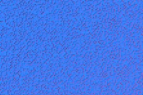 Abstract Blue 3d Geometric Small Cube Background Design Pattern With Red 스톡 일러스트