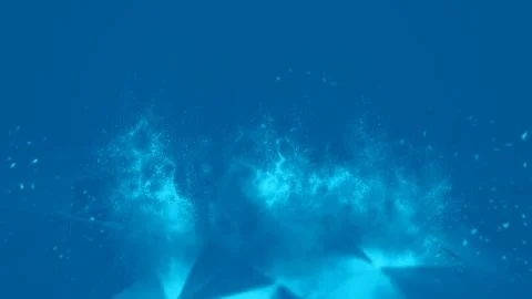 Abstract blue 3d Illuminated distorted Mesh Sphere . Neon Sign . Futuristic Stock-Illustration