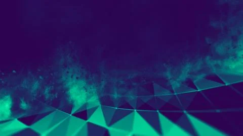 Abstract blue 3d Illuminated distorted Mesh Sphere . Neon Sign . Futuristic Stock-Illustration