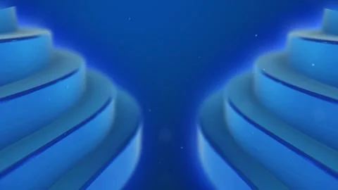 Abstract Blue 3D Wave Fold Background Loop Stock Footage 341376498