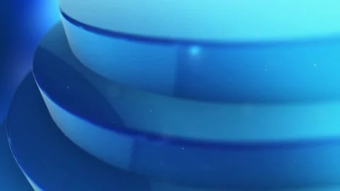 Abstract Blue 3D Wave Ribbon Background Loop Stock Footage 341376496