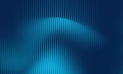Abstract Blue 3D Wavy Ribbed Texture Background with Glossy Vertical Lines .. 스톡 일러스트