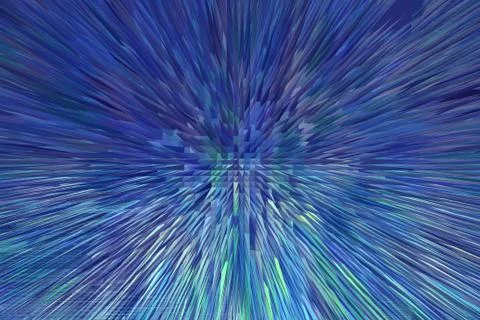 Abstract blue abstraction like an explosion Stock Illustration