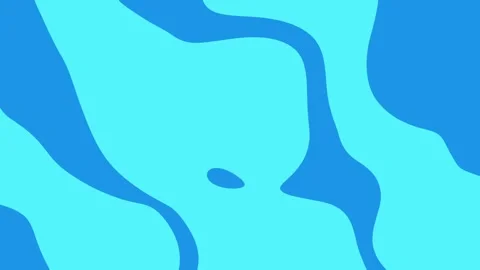 Abstract Blue and Aqua Waves: A Fluid Dance of Colors in a Minimalist Graph.. Video stock 341926965