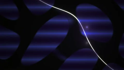 Abstract Blue and Black Background with White Lines and Light. Stock Footage 337453886