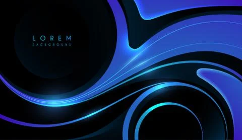 Abstract blue and black background Stock Illustration