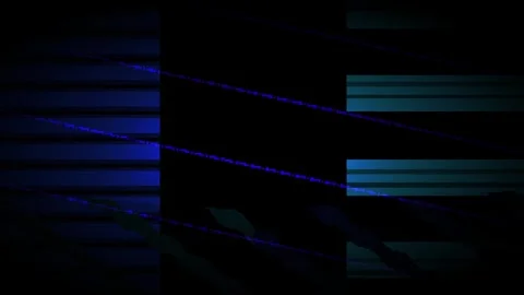 Abstract Blue and Black Digital Glitch Effect Background. Stock Footage 334409422