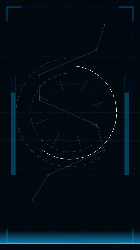 Abstract blue and black geometric background animation loop for tech design Stock Footage 344937998
