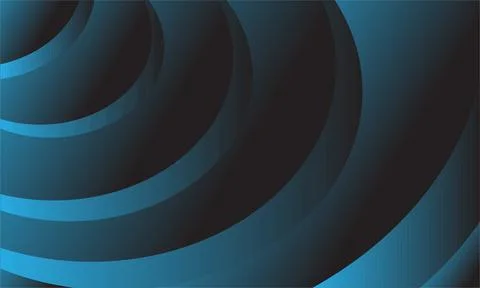 Abstract blue and black gradient background with curved lines creating a dy.. Illustrazione stock