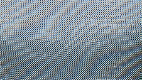 Abstract blue and brown digital glitch on woven texture Vídeo Stock 336776326