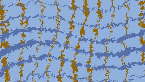 Abstract blue and brown wavy line pattern texture イラスト素材