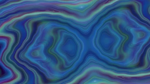 Abstract Blue and Cyan Fluid Smoke 15s Seamless Loop Animation Video stock 341690357