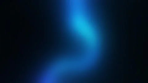 Abstract Blue and Cyan Light Flowing on Dark Background Vidéo 333349929