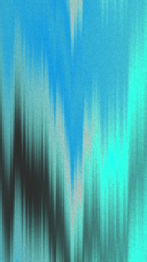 Abstract blue and cyan vertical glitch effect with grainy texture Stock Footage 339709056