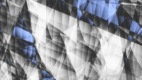 Abstract blue and gray geometric pattern background animation, triangles Stock Footage 337137937