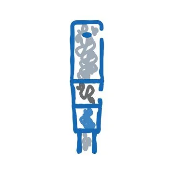 Abstract blue and gray vertical line art illustration Illustrazione stock