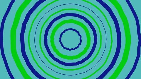 Abstract blue and green circular ripple pattern background Stock Illustration