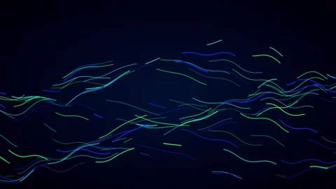 Abstract Blue and Green Digital Wave Motion Graphics Video stock 342792309