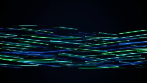 Abstract Blue and Green Digital Data Stream Motion Graphics Stock Footage 342792481