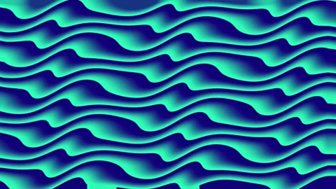 Abstract blue and green gradient wavy background animation Video stock 274520151