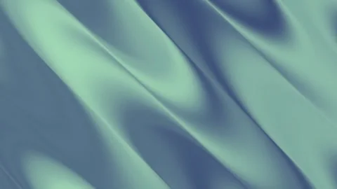 Abstract blue and green gradient waves flowing smoothly in a motion background Stock Footage 340326440