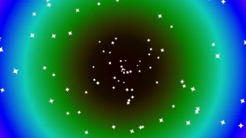 Abstract Blue and Green Gradient Background with White Sparkles Stock Footage 343951446