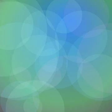 Abstract Blue and Green Gradient Background with Overlapping Translucent Bo.. Stock Illustration