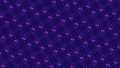 Abstract blue and green grid pattern with corner circles Stock Footage 249423601
