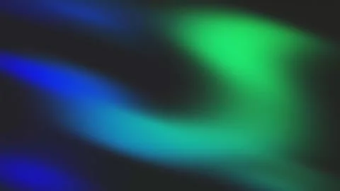Abstract Blue and Green Light Streaks on Dark Background Видео 333466877