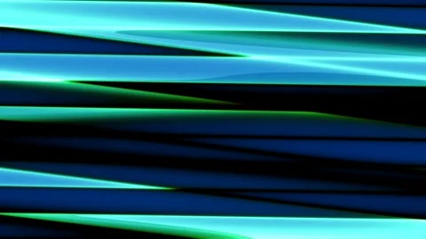 Abstract Blue and Green Light Streaks Moving Horizontally Across a Dark Bac.. Stock Footage 339126132
